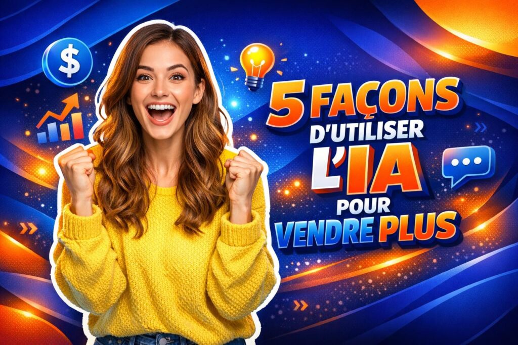 découvrez 5 méthodes efficaces pour utiliser l'intelligence artificielle afin d'augmenter vos ventes et optimiser votre stratégie commerciale.