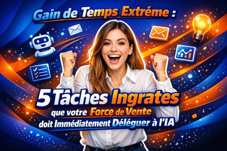 découvrez comment déléguer 5 tâches ingrates à l'ia pour un gain de temps extrême et optimiser l'efficacité de votre force de vente dès maintenant.