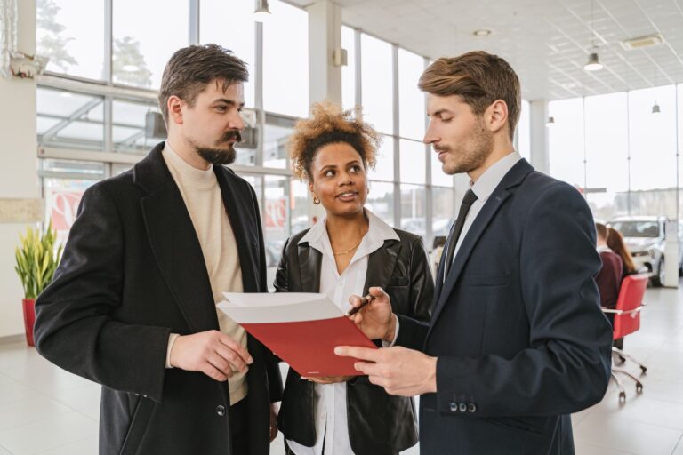 Commercial en rendez-vous d affaires